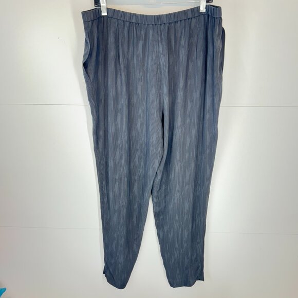 Eileen Fisher 100% Silk Georgette Lounge Pants - Picture 8 of 8